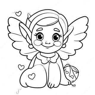 Charming Elf With Sparkling Wings Coloring Page 109134-45977