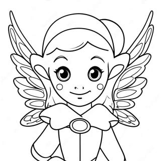 Charming Elf With Sparkling Wings Coloring Page 109134-45978