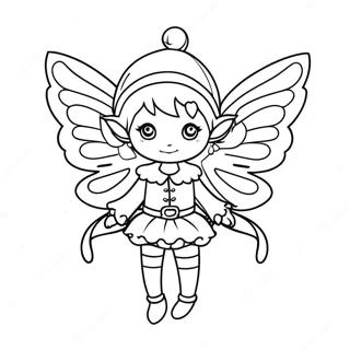 Charming Elf With Sparkling Wings Coloring Page 109134 45979