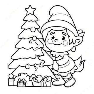 Elf For Adults Coloring Pages