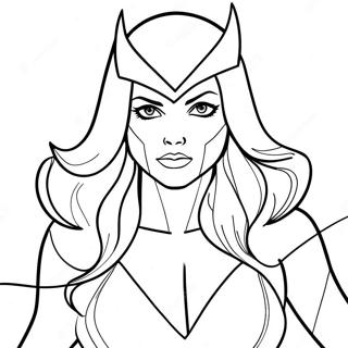 Scarlet Witch Coloring Pages