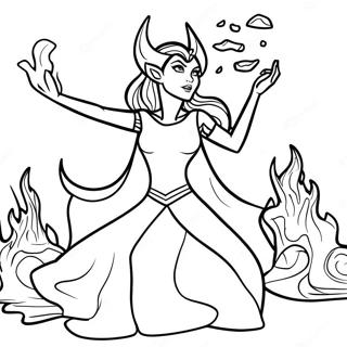 Scarlet Witch Coloring Pages