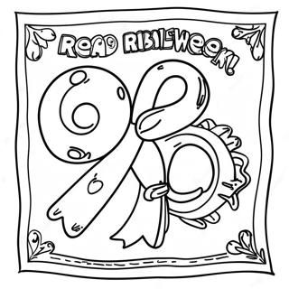 Red Ribbon Week Flyer Coloring Pages