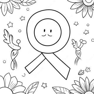 Red Ribbon Week Flyer Coloring Pages
