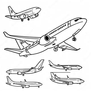 Boeing 737 Coloring Page 109263-46075