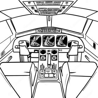 Boeing 737 Cockpit Coloring Page 109265-46081