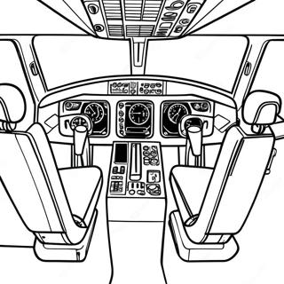 Boeing 737 Cockpit Coloring Page 109265-46082