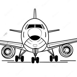 Boeing 737 Takeoff Coloring Page 109267-46089