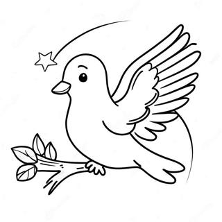 Dove Representing Holy Spirit Coloring Page 109289-46097