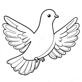 Dove Representing Holy Spirit Coloring Page 109289-46098