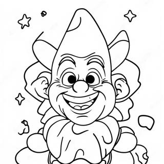 Colorful Killer Klowns In Space Coloring Page 109315-46117