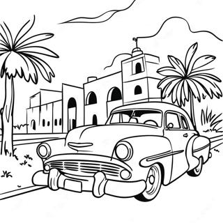 Vibrant Cuba Landscape Coloring Page 109341-46137