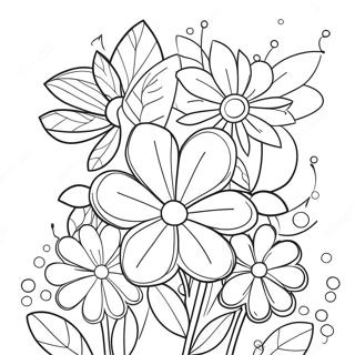 Finished Flowers Coloring Pages