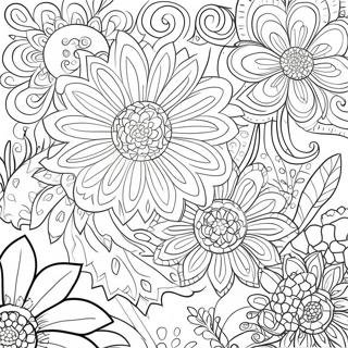 Finished Flowers Coloring Pages