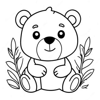 Cute Hey Bear Coloring Page 109391-46177