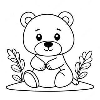 Cute Hey Bear Coloring Page 109391-46178