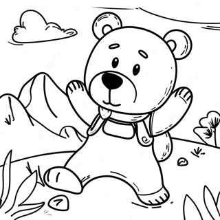 Hey Bear Coloring Pages
