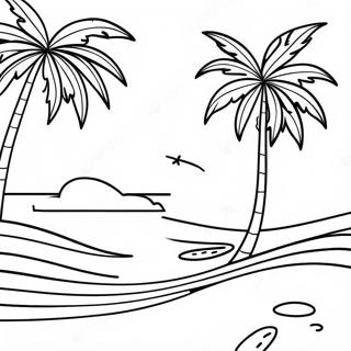 Tropical Hurricane Scene Coloring Page 109416-46198