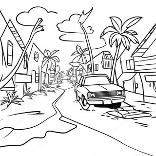 Hurricane Coloring Pages