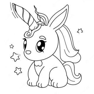 Bunny Unicorn Coloring Pages