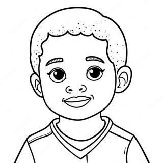 Black Boy Coloring Pages