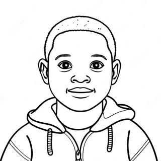 Black Boy Coloring Page 109519-46274