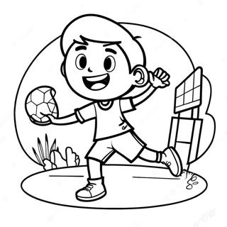 Happy Black Boy Playing Soccer Coloring Page 109520-46277