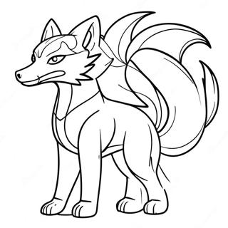 Nine Tailed Fox Naruto Coloring Pages