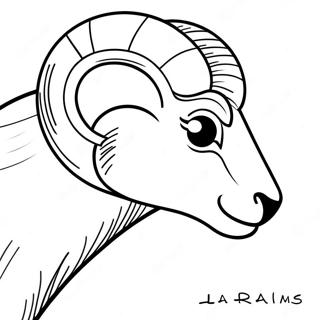 La Rams Coloring Page 109698-46416