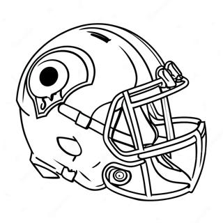 La Rams Helmet Coloring Page 109702-46429