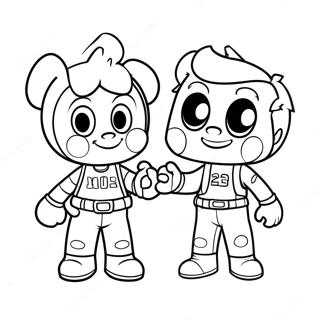 Mikey And Jj Coloring Page 109723-46435