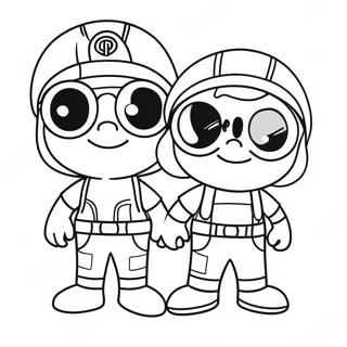 Adventurous Mikey And Jj Coloring Page 109724-46437