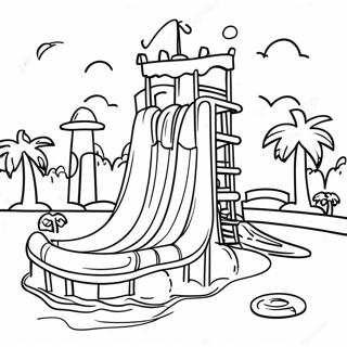 Water Park Coloring Page 109774-46475