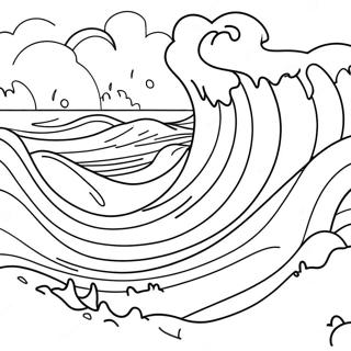 Exciting Wave Pool Coloring Page 109776-46484
