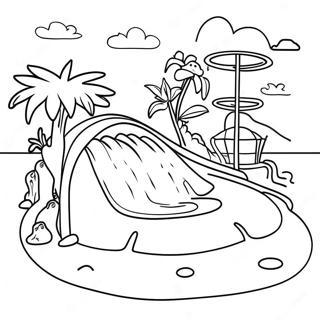 Water Park Coloring Pages
