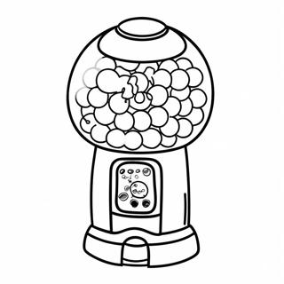 Gumball Machine Coloring Pages