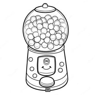 Gumball Machine Coloring Pages