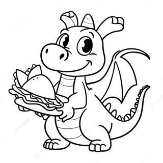 Dragons Love Tacos Coloring Pages