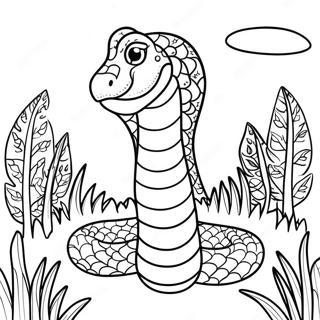 Serpent In The Garden Coloring Page 109877-46557