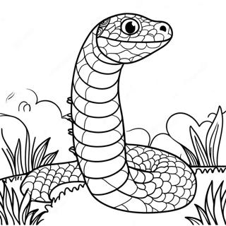 Serpent In The Garden Coloring Page 109877-46558