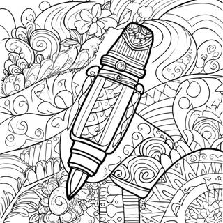 Pen Coloring Pages