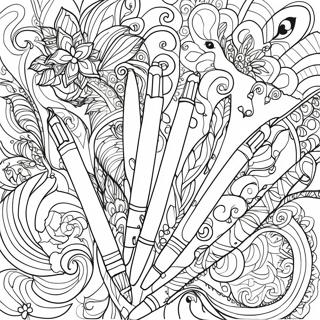 Pen Coloring Pages