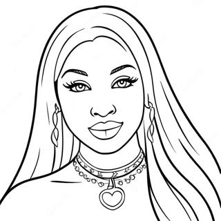 Nicki Minaj Coloring Pages