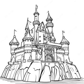 Colorful Legoland Castle Coloring Page 110110-46737