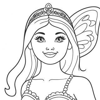 Barbie Fairy Coloring Pages