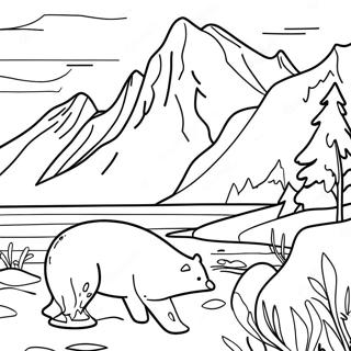 Alaska Coloring Pages