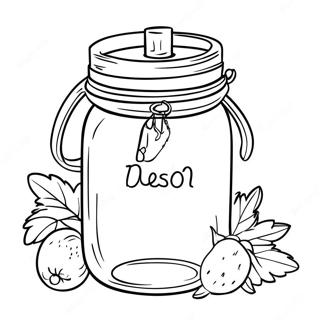 Mason Jar Coloring Pages