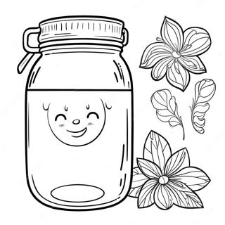 Mason Jar Coloring Page 110342-46916