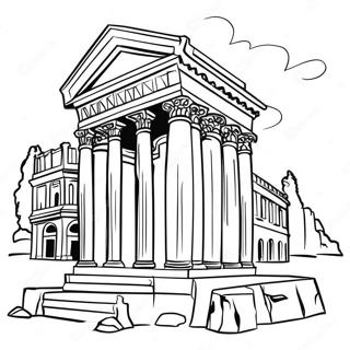 Roman Architecture Coloring Page 110370 46944