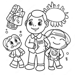 Preschool Fathers Day Coloring Pages